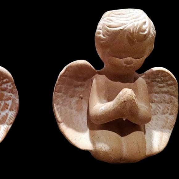 Candle Holder Set, Angel Home Decor, Set of 4 CandleHolders, Vintage Candle - Picture 12 of 14